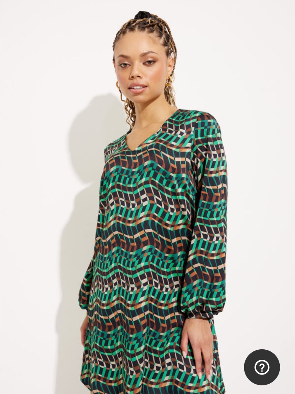 Joseph Ribkoff Geometric Mini Shift Dress - Picture 5 of 13